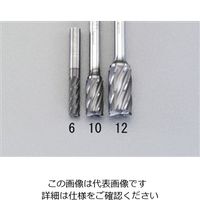 エスコ 10x19mm / 6mm軸 [Coated]超硬バー(アルミ用) EA819VW-10 1セット(2本)（直送品）