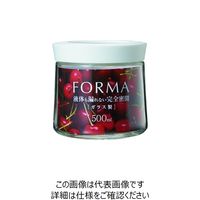 アスベル フォルマ 密閉ガラスポット MGー500 ホワイト 114397 1セット(36個) 217-0689（直送品）