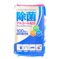 除菌ボトルウェットティッシュ 詰替 1袋（100枚入）