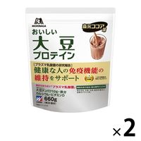 おいしい大豆プロテインプラズマ乳酸菌入り 660g 2袋 【機能性表示食品】 森永製菓 プロテイン