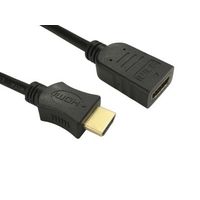RS PRO HDMIケーブル 長さ:2m ー HDMI A:オス コネクタ B:メス 182-8515（直送品）