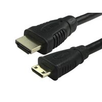 RS PRO HDMIケーブル 長さ:2m HDMI Type C （Mini）ーHDMIケーブル A:オス コネクタ B:オス（直送品）