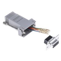 アールエスコンポーネンツ RS PRO ネットワークアダプタ コネクタA:RJ45 /B:D-sub、9ピン メス 625-6243（直送品）