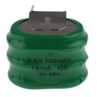 アールエスコンポーネンツ 充電式ボタン・コイン電池 3.6V 160mAh 525-792 1個（直送品）