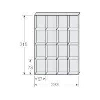 ナイキ A4深型横仕切板 A4-2451 1個(1枚) 868-4570（直送品）