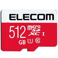 マイクロSD 512GB ニンテンドースイッチ対応 SD変換アダプター付 GM-MFMS512G エレコム 1個