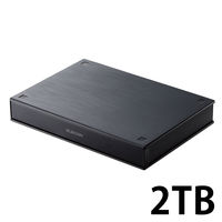 HDD 外付け 2TB ポータブル 2.5インチ テレビ USB接続 ブラック ELP-PTV020UBK エレコム 1個（直送品）