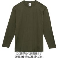 トムス 5.6オンスヘビーウエイト長袖Tシャツ アーミーグリーン 00102-CVL-037