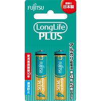 FDK FUJITSU アルカリ乾電池 ロングライフプラス 単4・2個 LR03LP（2B)10年保存 4976680277956（直送品）