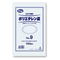 シモジマ ＥＬＰポリエチレン袋ＮＯ　９ 6999509 15パック（直送品）