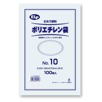 シモジマ ＥＬＰポリエチレン袋ＮＯ１０ 6999510 10パック（直送品）