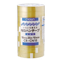 クラウングループ クラウンセロテープ１８ｍｍ３５ｍ１０巻 CR-CN18 2パック（直送品）