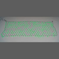 【イルミネーション】 LEDクロスネット ランダム点滅 長さ3.3m×幅1.3m 緑・緑 SJ-NA33-GG 1個 ジェフコム（直送品）