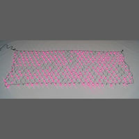 【イルミネーション】 LEDクロスネット ランダム点滅 長さ3.3m×幅1.3m ピンク・ピンク SJ-NA33-PP 1個（直送品）
