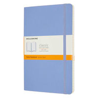 モレスキン クラシックノートブック ソフト ルールド（横罫） ラージ ハイドレイジブルー QP616B42 1冊（直送品）