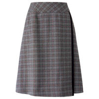 神馬本店 フラッフィチェック　フレアプリーツスカート　XL SA399S-2-XL 1着（直送品）