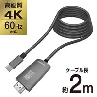 変換ケーブル　2ｍ　USB Type-C[オス]-HDMI[オス] 　TSK88K　1本　多摩電子工業（直送品）