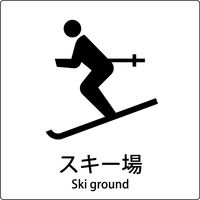 グリーンクロス JIS標識ピクトサイン スキー場 6300001104（直送品）
