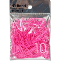アックスコーポレーション A-NB-P N's Band ゴムバンド 蛍光ピンク 007597694 1セット(1袋×10袋)（直送品）