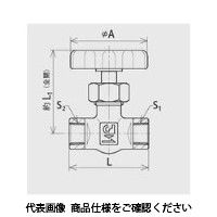 コーヨー コーヨー継手 ニードルバルブ（ねじ込み式） VSA-84848（MV-504） 1個（直送品）