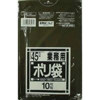 日本サニパック N47 業務用45L厚口 黒 4902393264471 1セット（400枚：10枚×40）（直送品）