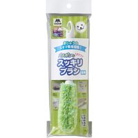 山崎産業 バスボンくん おててスッキリブラシ抗菌短柄 グリーン 1箱（3本入）（直送品）