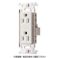 明工社 ML接地ダブルコンセント Sタイプ（B形） ML1287T2W 1セット（10個）（直送品）