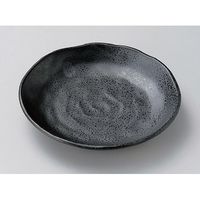 アースモス 美濃焼 小皿 いぶし鉄黒5.0皿 (10個入)（直送品）
