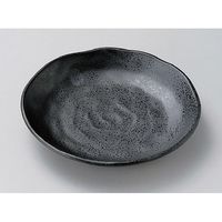 アースモス 美濃焼 小皿 いぶし鉄黒4.0皿 (12個入)（直送品）
