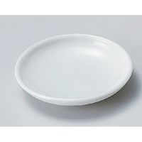 アースモス 美濃焼 小皿 白厚口バタ皿 (20個入)（直送品）