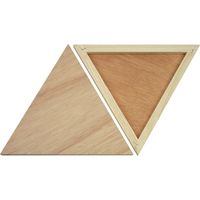 アムス 三角のファブリックパネル 正三角形