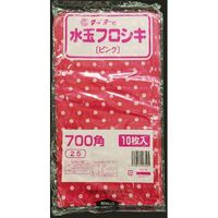 中川製袋化工 水玉フロシキ 700角 ピンク H066040 1000枚（10×100）（直送品）