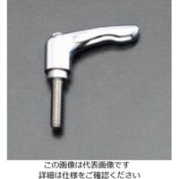 エスコ M6 x25mm 雄ねじクランプレバー(ステンレスネジ/クローム) EA948CD-114 1セット(3個)（直送品）