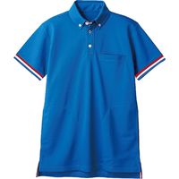 住商モンブラン ポロシャツ 兼用 半袖 ブルー72-473_6L（直送品）
