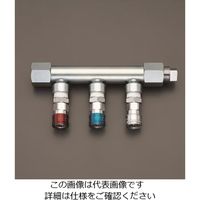 エスコ（esco） Rc 3/4”/3連 エアー配管分岐カップリング 1個 EA140DL-131A（直送品）