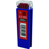 たくみ ノック式鉛筆 替芯 赤 30本入 7854 1パック(30本) 137-2846（直送品）