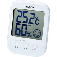 トラスコ中山 熱中症・インフルエンザ危険度お知らせ付デジタル温湿度計 TDTM-001 1個 160-6371