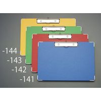 エスコ A4/S型 クリップボード(レッド) EA762DA-142 1セット(10冊:1冊×10枚)（直送品）