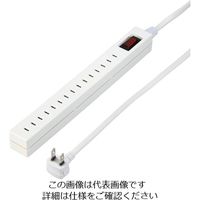 エスコ AC125V/15Ax1.5m フリータップ(白/一括スイッチ) EA815GM-116A 1セット(2個)（直送品）