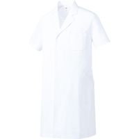 チトセ ドクターコート（半袖） 男性用 ホワイト MZ-0222