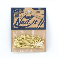 NAILIT釘#17×19 100本袋入り真鍮 NF10002 1セット 若井産業（直送品）