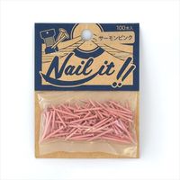 NAILIT釘#17×19 100本袋入りサーモンピンク NF10013 1セット 若井産業（直送品）