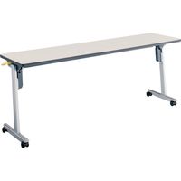 【組立設置込】コクヨ リスマ 会議テーブル フラップテーブル 幅1800×奥行450×高さ720mm ナチュラルグレー KT-1100F1N3 1台（直送品）