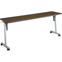【組立設置込】コクヨ リスマ 会議テーブル フラップテーブル 幅1800×奥行450×高さ720mm ブラウン KT-1100M55N3 1台（直送品）