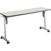 【組立設置込】コクヨ リスマ 会議テーブル フラップテーブル 幅1500×奥行450×高さ720mm ナチュラルグレー KT-1102F1N3 1台（直送品）