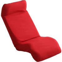 ホームテイスト Calmy-カーミー リクライニングチェア 座椅子 ダウンスタイル ダリアンレッド（RD） SH-07-CAY-D 1台（直送品）