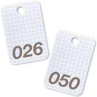 オープン工業 スチロール番号札 26～50 白 BF-81-WH（直送品）