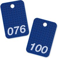 オープン工業 スチロール番号札 76～100 青 BF-83-BU（直送品）