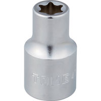 TONE（トネ） TONE E型トルクスソケット 呼びNO.E11 差込角12.7mm 4TX-E11 1個 124-9972（直送品）