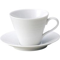 金正陶器 コーヒー碗 -碗皿シリーズ-薄口受皿（大）（グラシア（プレーン）） 17100347 1セット（6個）（直送品）